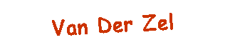 Tekstvak: Van Der Zel