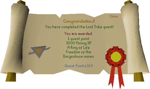 Lost Tribe Reward